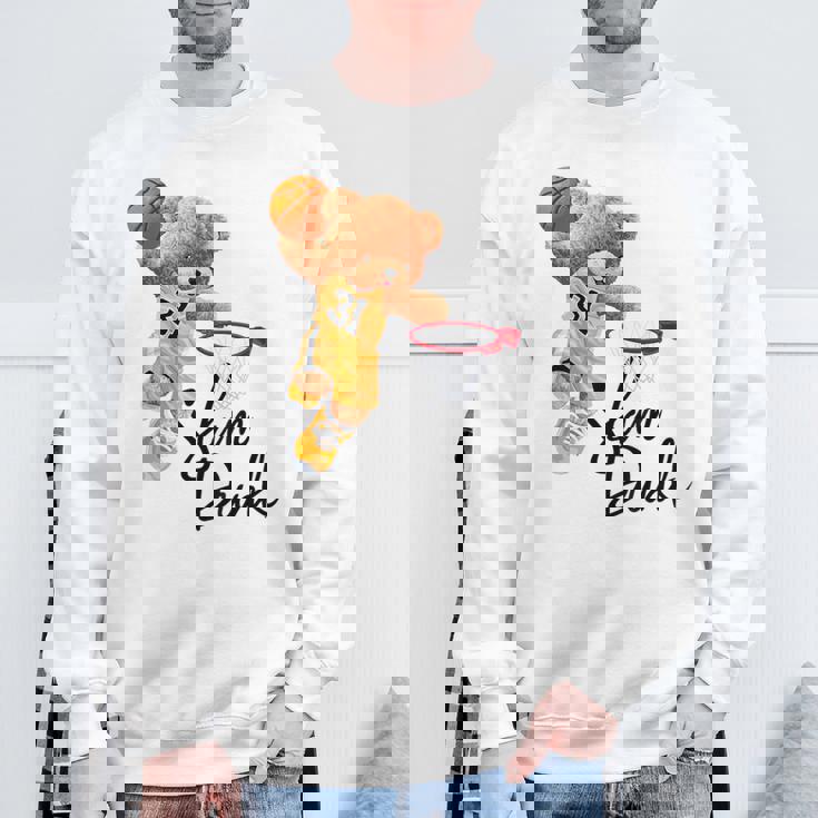 面白いテディベア スラムダンク テディベア バスケットボール スウェットシャツ 高齢者への贈り物