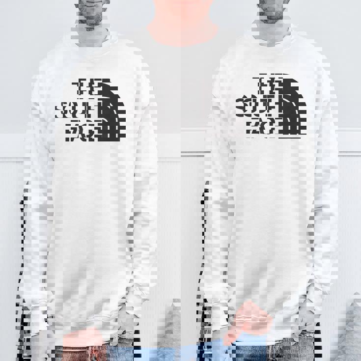 面白いパロディシャツ 夏のクールなデザインのための南の顔 スウェットシャツ 高齢者への贈り物