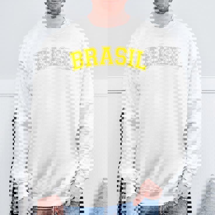 面白いブラジルシャツ ブラジルグリーンフラッグ スウェットシャツ 高齢者への贈り物