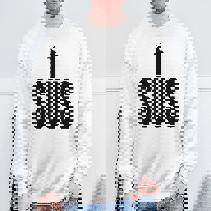 面白い不審者は面白いいたずら者は遊び心のある引用 スウェットシャツ 高齢者への贈り物