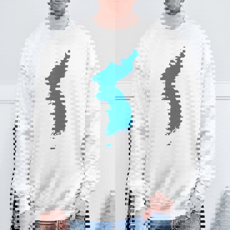 韓国統一旗、韓国統一地図 スウェットシャツ 高齢者への贈り物