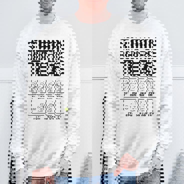 頑固なビションフリーゼ トリックドッグ スウェットシャツ 高齢者への贈り物