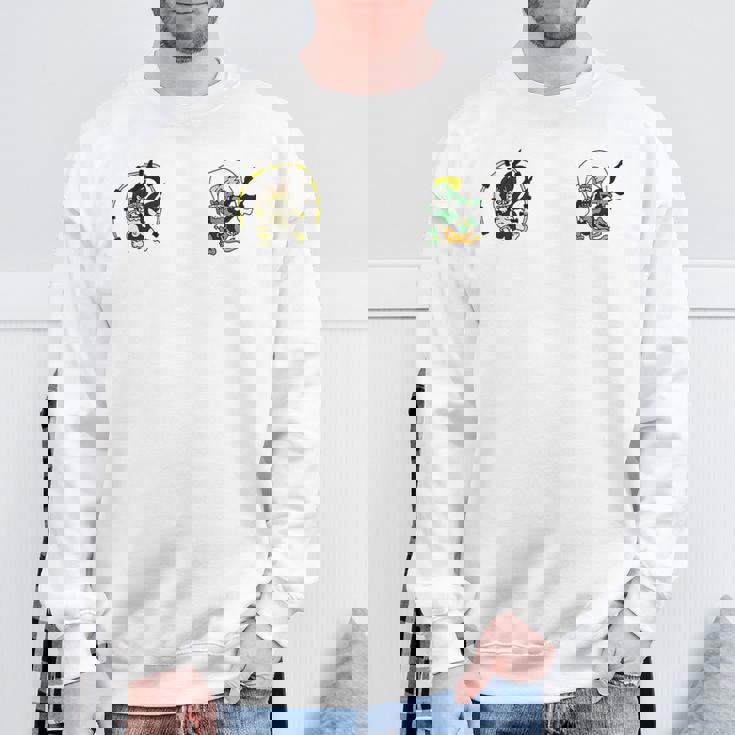 風神雷神 デフォルメ神キャラ ポップアートファッションデザイン 和風 スウェットシャツ 高齢者への贈り物