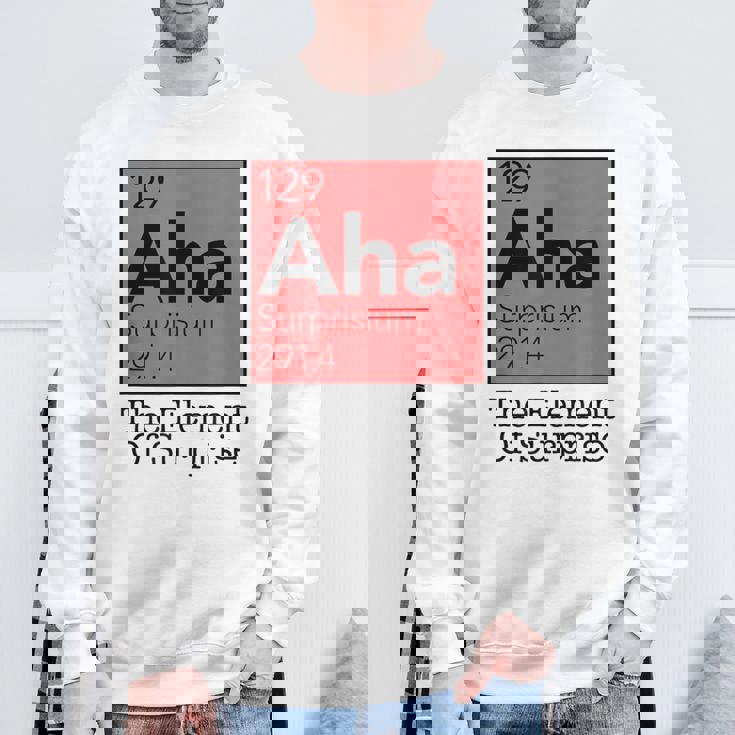 驚きの元素 周期表 129 アハ サプライズ スウェットシャツ 高齢者への贈り物