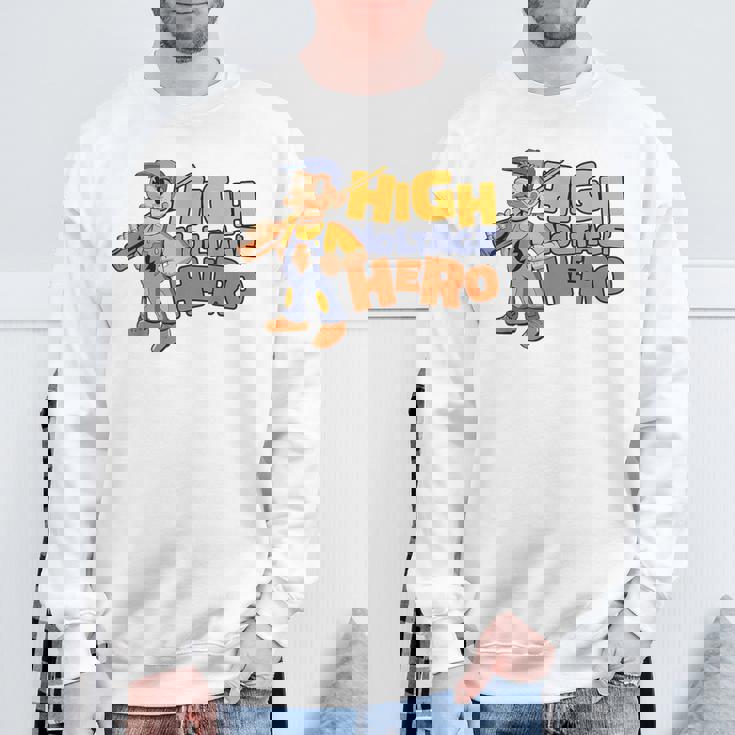 高圧ヒーロー 電子技術者 電気技師 スウェットシャツ 高齢者への贈り物
