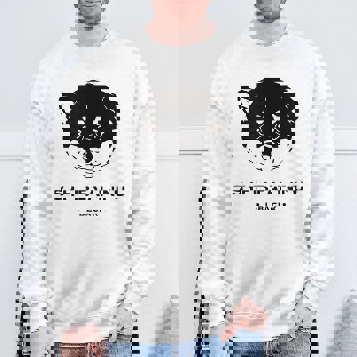 黒柴ちびちゃん かわいい柴犬 スウェットシャツ 高齢者への贈り物