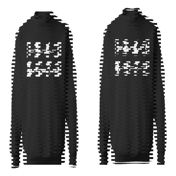 1-8-4-3-6-5-7-2 発射命令 小型ブロックエンジンv8 スウェットシャツ
