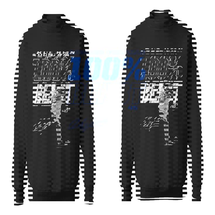 100 Beast Aroldis Chapman Texas Mlbpa スウェットシャツ