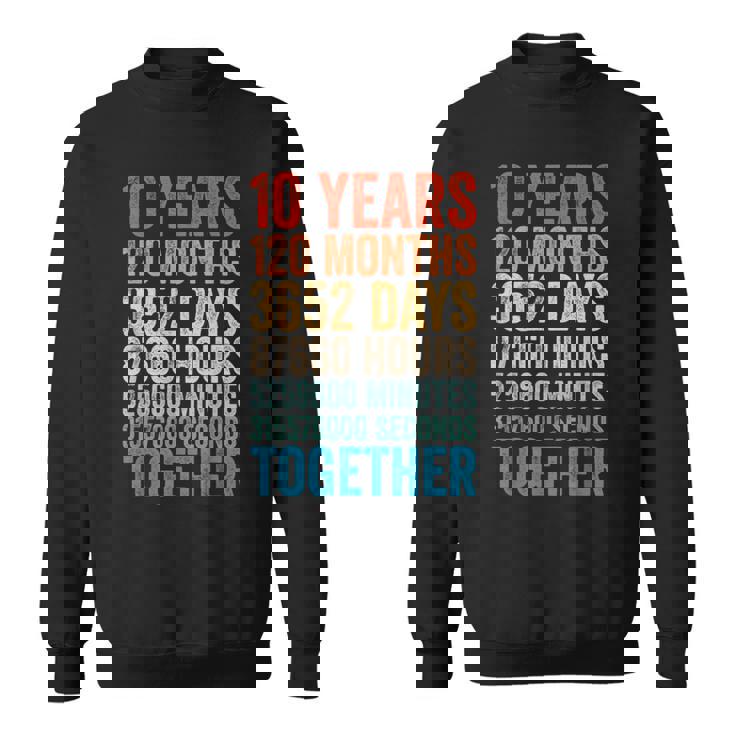 10年目の記念日 彼 彼女 カップル 10回目の結婚 スウェットシャツ