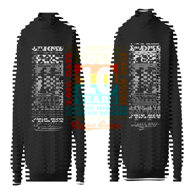 10歳の誕生日 10歳 120ヶ月 すごい生まれ 2015 スウェットシャツ