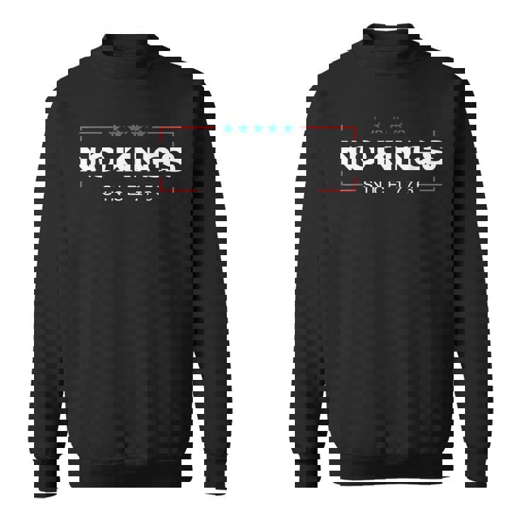 1776年以来王様はいないシンプル スウェットシャツ