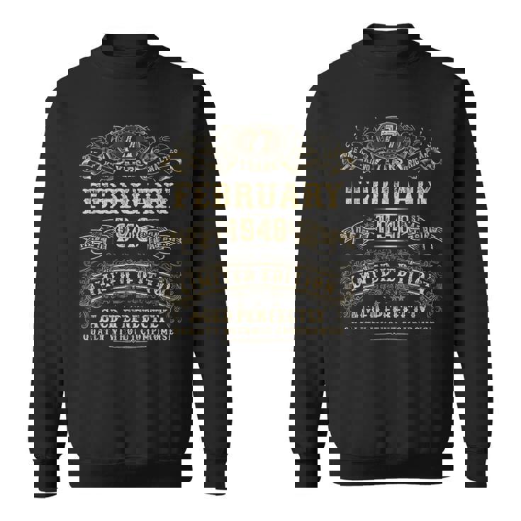 1948年2月 77歳の誕生日プレゼント 男性用 77歳の誕生日プレゼント スウェットシャツ