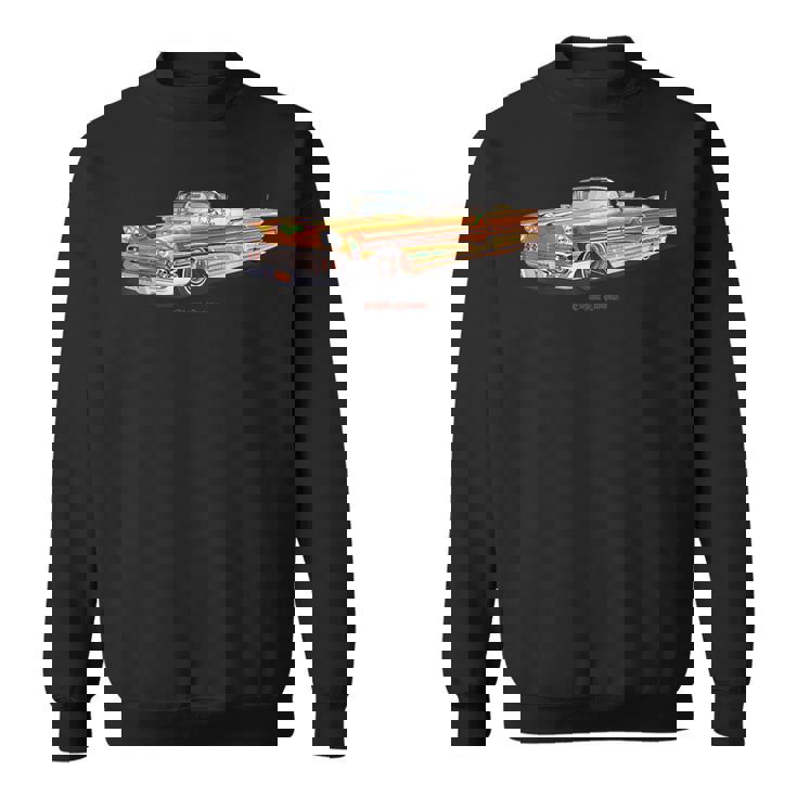 1958 インパラ ファイナルスコア ローライダー Kustom リードそり ホットロッド スウェットシャツ