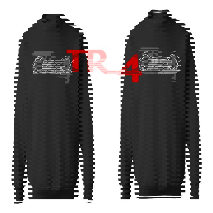 1960年代トライアンフ Tr4クラシック英国カーグリルとエンブレム。 スウェットシャツ