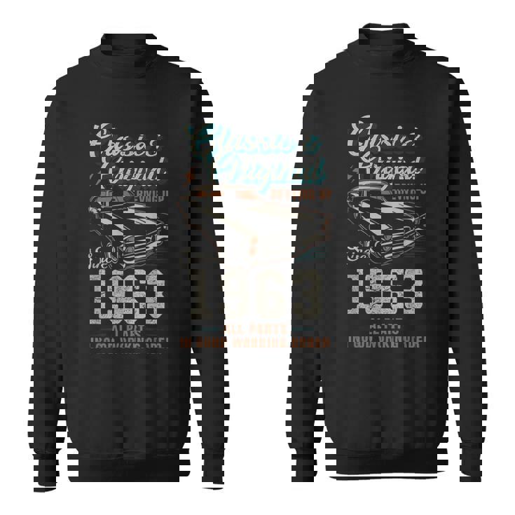 1963年生まれ ヴィンテージカー 62歳の誕生日 スウェットシャツ