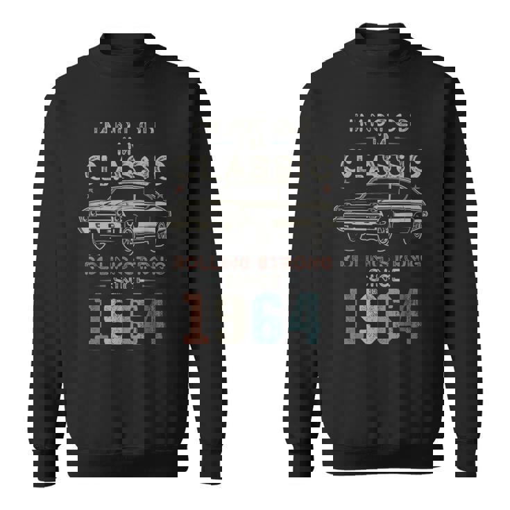 1964年生まれ、61歳の誕生日 クラシックカー スウェットシャツ