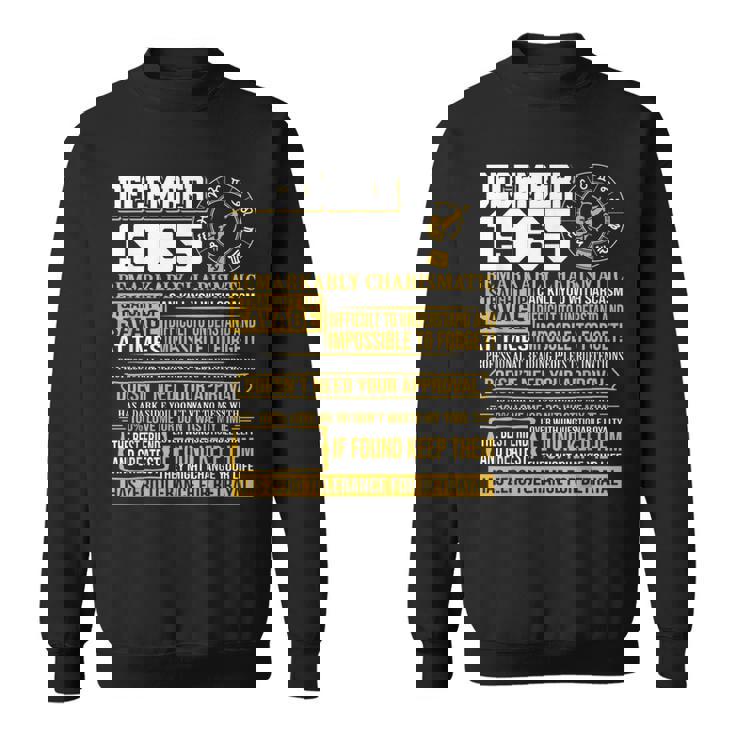 1965年 12月座 誕生日ギフト Born 12月agitarius スウェットシャツ