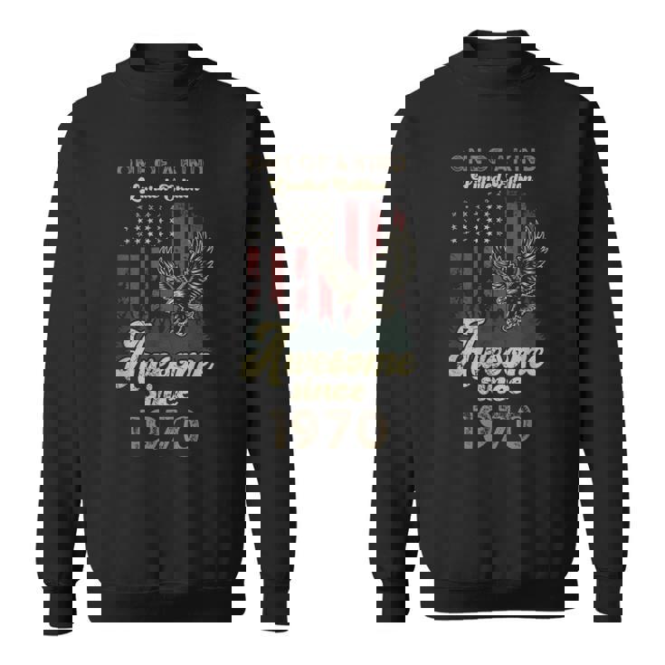 1970年、アメリカ国旗、イーグル、55歳の誕生日、愛国的 スウェットシャツ