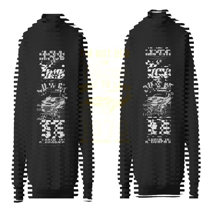 1970年生まれ、55歳の誕生日、クラシックカー スウェットシャツ