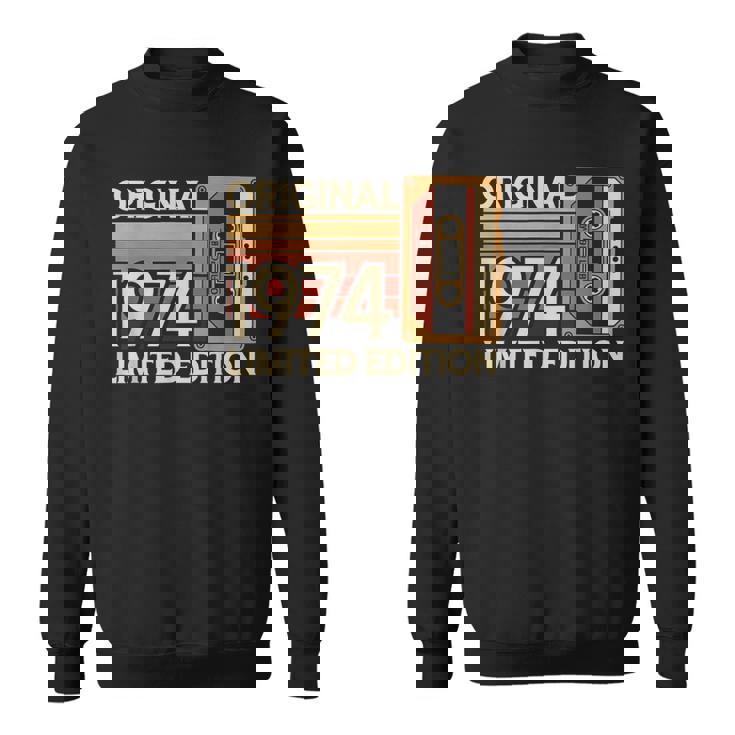 1974 誕生日 カセットテープ ヴィンテージ レトロ 1974 スウェットシャツ