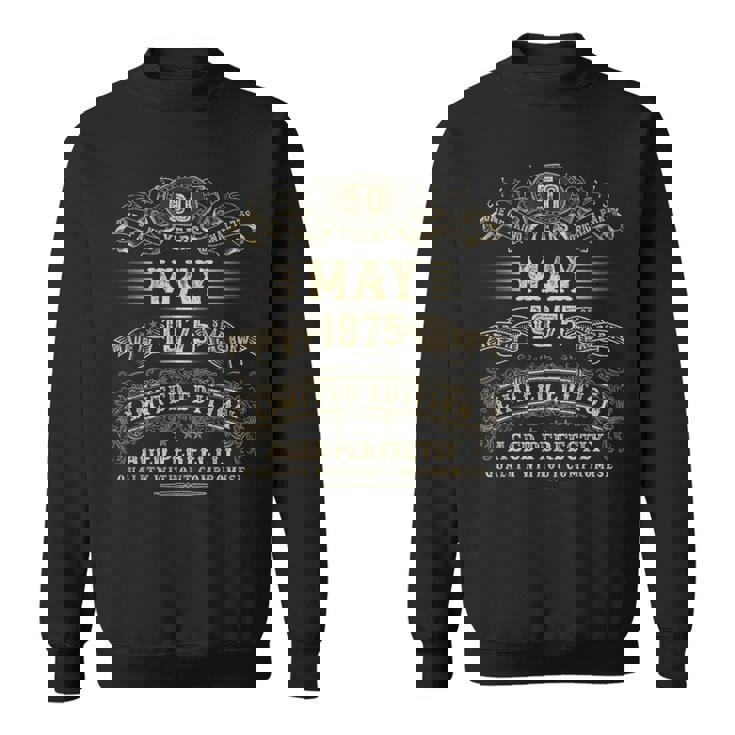 1975年5月 50歳 誕生日プレゼント 男性 50歳 誕生日 スウェットシャツ