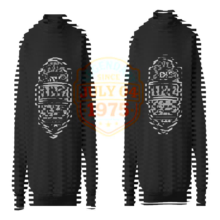 1975年7月4日以来、伝説的。素晴らしい誕生日パーティーレトロ。 スウェットシャツ