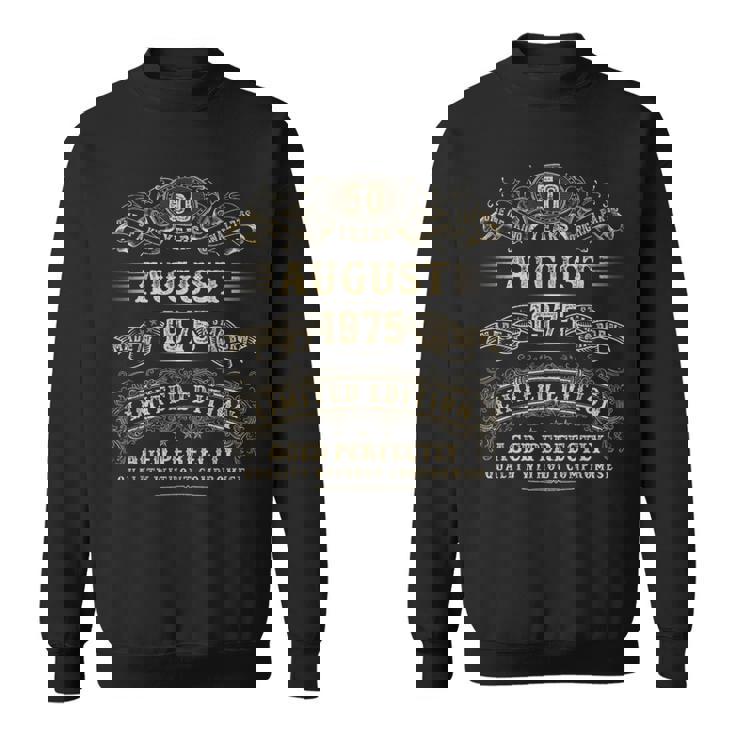 1975年8月 50歳の誕生日プレゼント 男性 50歳 誕生日 スウェットシャツ