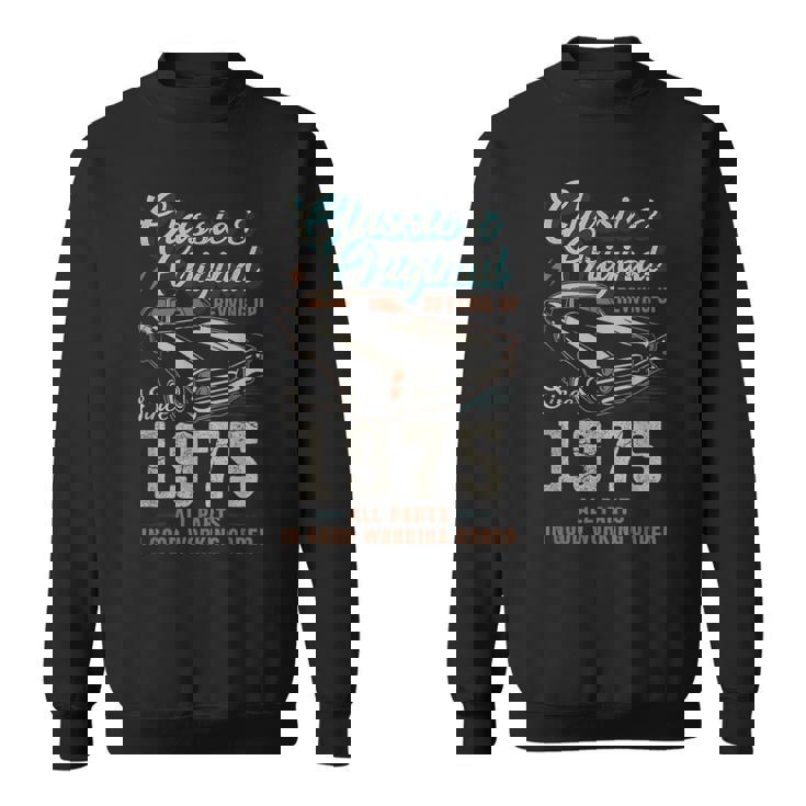 1975年生まれ ヴィンテージカー 50歳の誕生日 スウェットシャツ