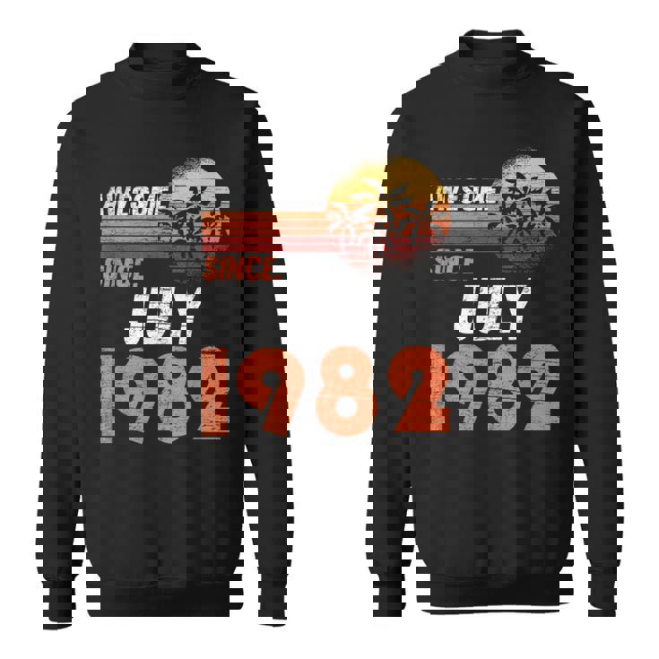 1982年7月から素晴らしい。男女の誕生日。 スウェットシャツ