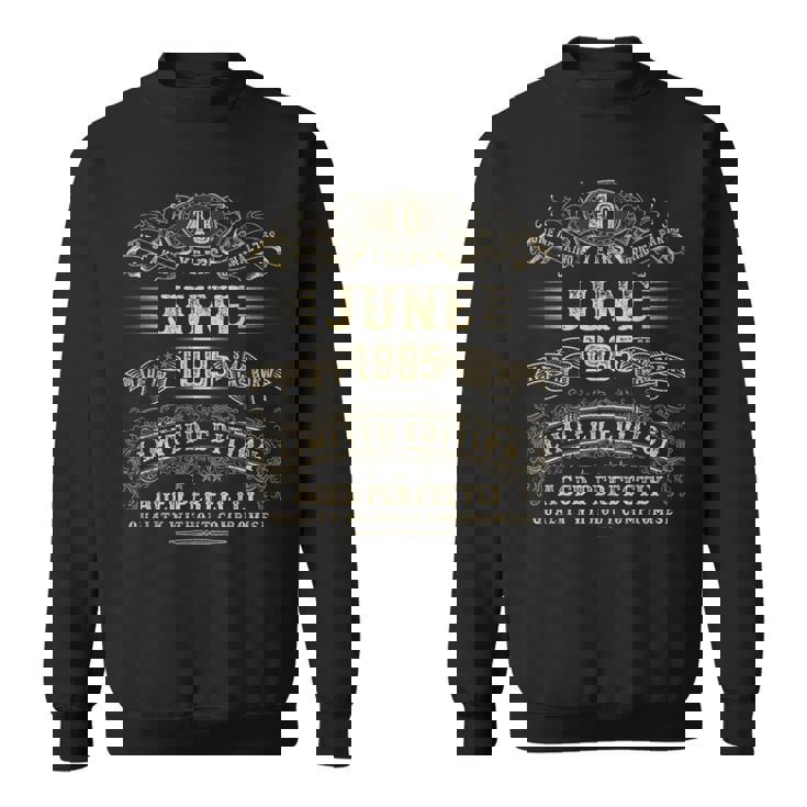 1985年6月 40歳 誕生日プレゼント 男性用 40歳 誕生日 スウェットシャツ