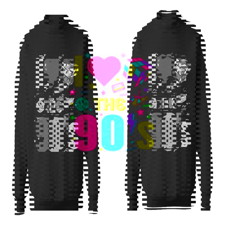 1990'S 90S Retro I Heart The Nineties Costume Party スウェットシャツ