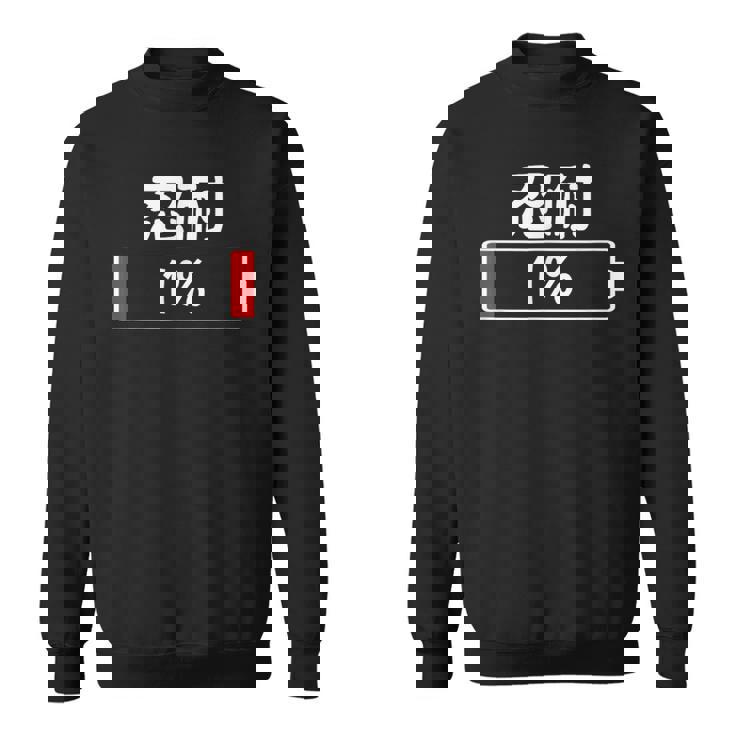 1の忍耐 面白い誕生日プレゼント カップル パジャマ ことわざ ことわざのもじり ジョーク ギャグ ダジャレ ツッコミ スウェットシャツ