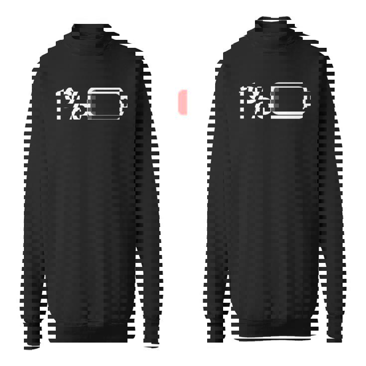 1バッテリー – 1バッテリー I 面白い 低エネルギーパーセント スウェットシャツ