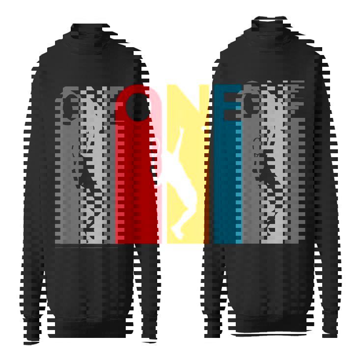 1歳の誕生日ギフト ヴィンテージ テニス 誕生日 1歳 スウェットシャツ