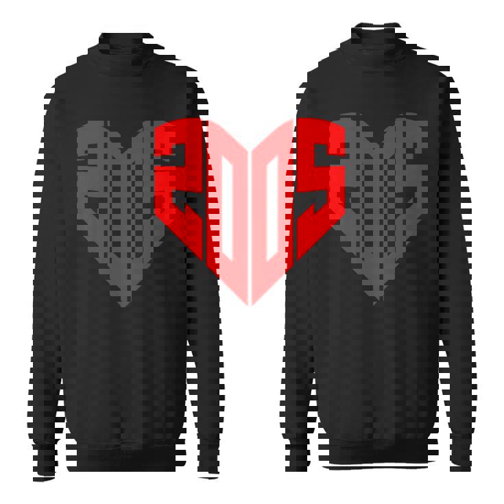 2005 ハート・ヴィンテージ 2005年 ハートの形 20歳の誕生日に愛を込めて スウェットシャツ