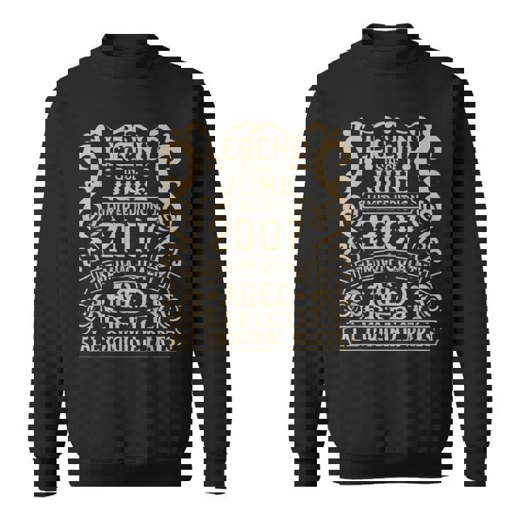 2007年6月 18歳の誕生日デコレーション ヴィンテージ 18歳の誕生日 スウェットシャツ