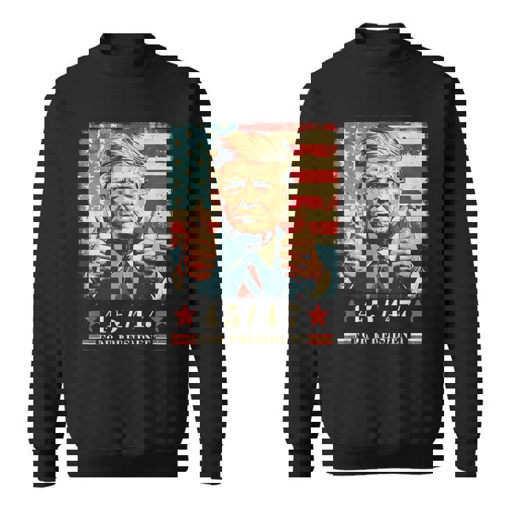 2024年大統領向けトランプ4547 スウェットシャツ