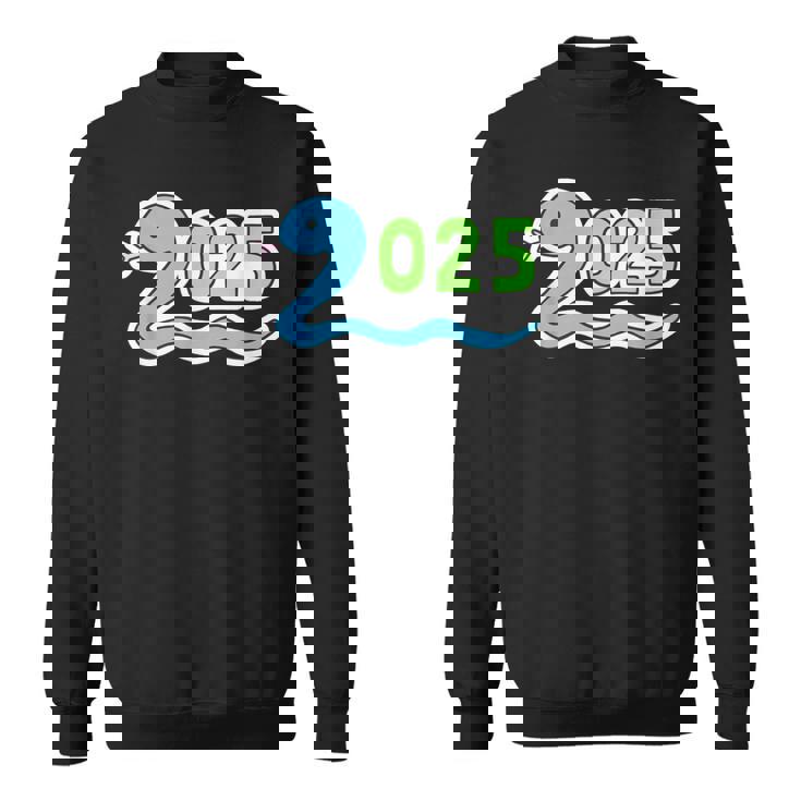 2025《巳年 蛇年》蛇 へび【どうぶつフレンズ】干支 十二支 ゆるくて かわいい 動物 イラスト 面白い スウェットシャツ