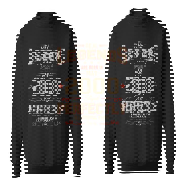 25 歳の誕生日 男性 オリジナル 5月 ヴィンテージ 2000 年 ギフト スウェットシャツ