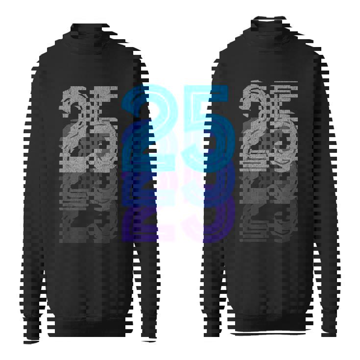 25ラッキーナンバー25歳の誕生日スポーツチーム-25 スウェットシャツ