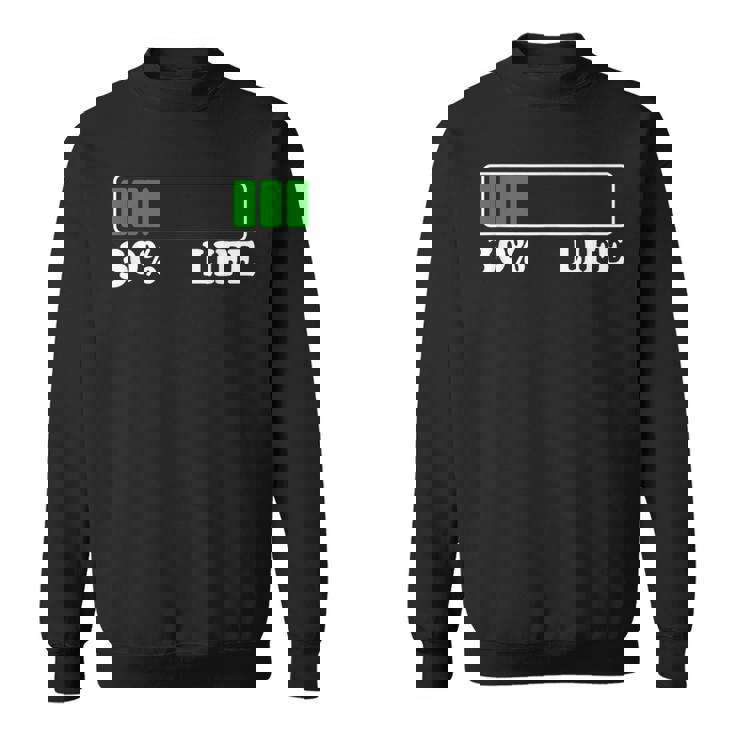 30 Life 30歳の誕生日 30年目の人生 ローディングバー 30パーセント スウェットシャツ