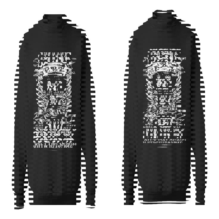 38歳の誕生日プレゼント 男性用 1987年5月 誕生日 面白い スウェットシャツ