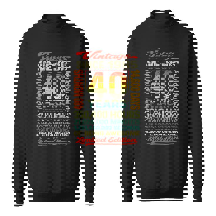 40歳 480ヶ月 すごい生まれ 1985年 40歳の誕生日 スウェットシャツ