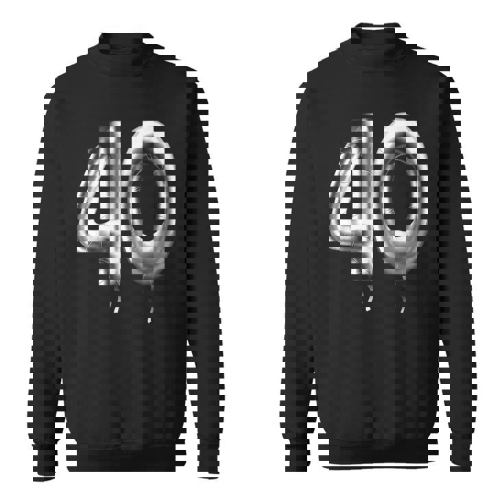 40歳の誕生日バルーン装飾バルーン40年目 スウェットシャツ