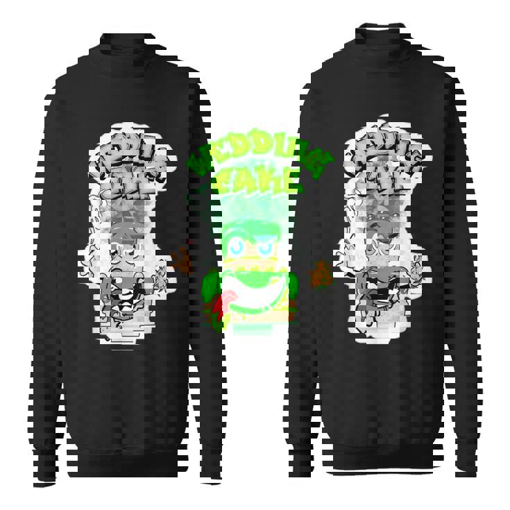 420 カンナビスカルチャーストーナー ウェディングケーキ 雑草ひずみ スウェットシャツ