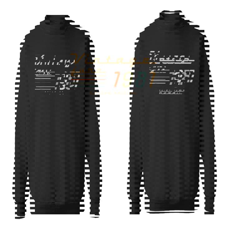 44歳の誕生日プレゼント 男性用 1981年6月 44歳 誕生日 スウェットシャツ