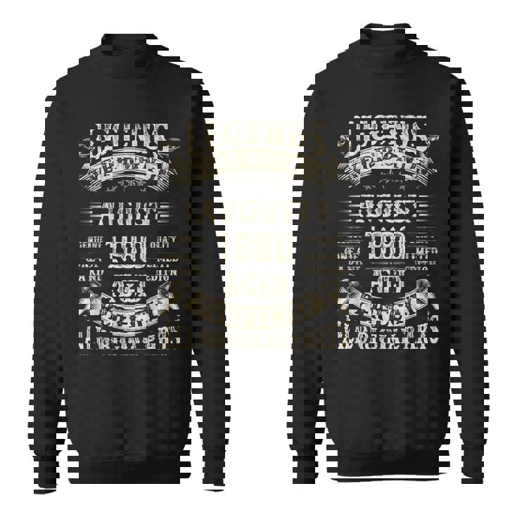 45歳の男性への誕生日プレゼント 45歳 誕生日 1980年8月 スウェットシャツ