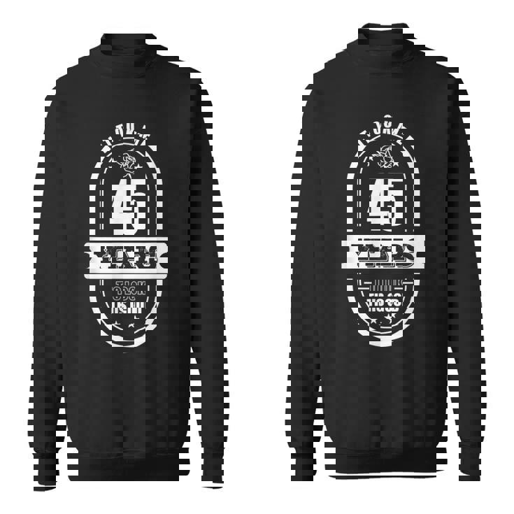 45歳の誕生日プレゼント 男性年齢45歳 レトロパパ 1975年 スウェットシャツ