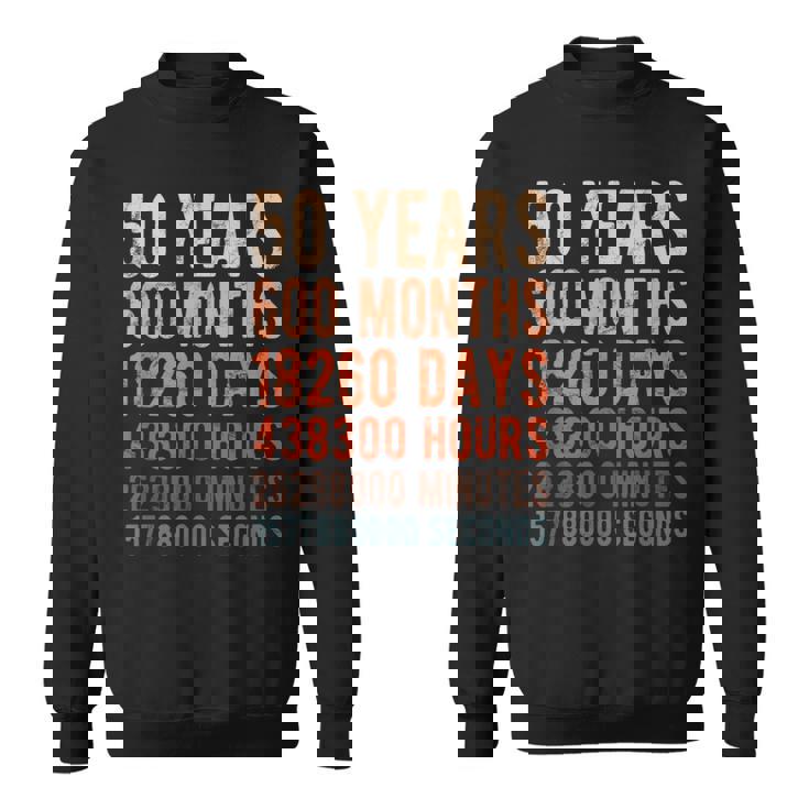 50歳 50歳 誕生日 記念日 黄金 結婚記念日 スウェットシャツ