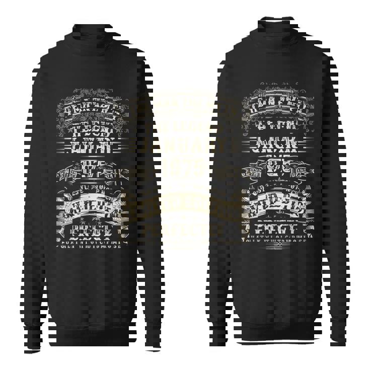 50歳 誕生日プレゼント 男性用 1975年1月 50歳の誕生日 スウェットシャツ